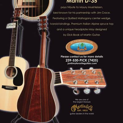 Martin Maury Muehleisen D-35 Limited Edition 2016 Natural image 5