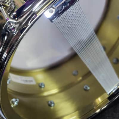 Ludwig LB403 "Super Brass" Snare Drum 6.5 x 14 in. Nickel Hardware Auth Dealer Free Shipping! image 5