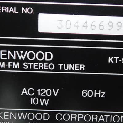 Kenwood KT-593 am fm stereo tuner image 5
