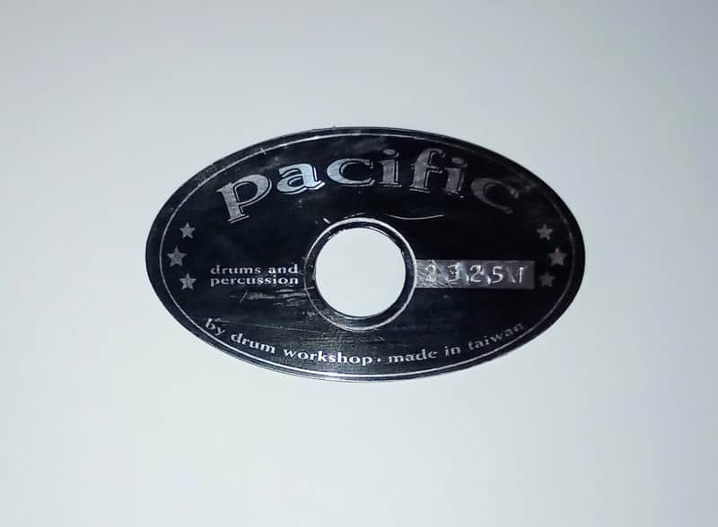 PACIFIC DRUM BADGE -NO VENT GROMMET - FREE SHIP TO C-USA! image 1
