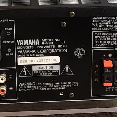 Yamaha Yamaha R-V98  vintage  Natural Sound AV receiver 1994 - Black image 8