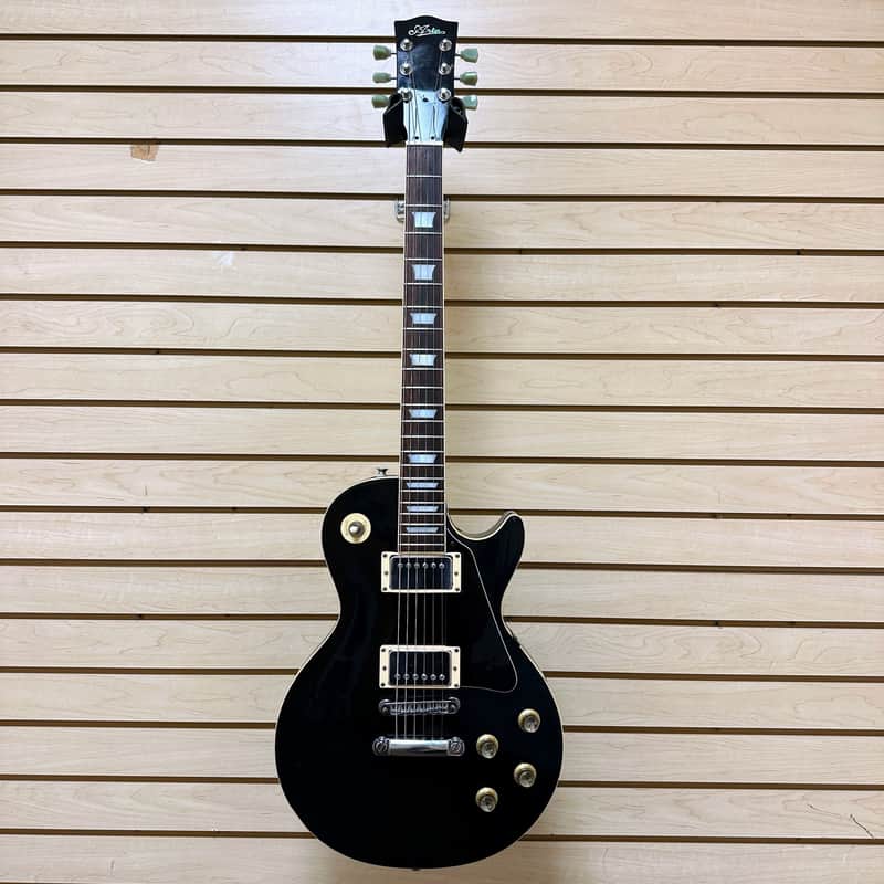Aria 1970's LP Style Guitar Made in Japan Black image 1