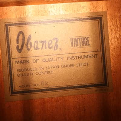 1970s Ibanez Vintage Model 62 Acoustic Guitar Made in Japan Excellent Condition image 11