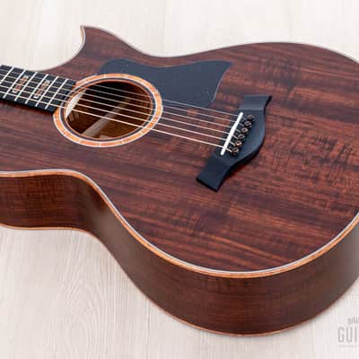2022 Taylor Custom Grand Concert 12-Fret Flamed Tasmanian Blackwood w/ Florentine Cutaway image 11
