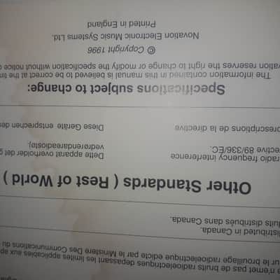 Owner's Manual for Novation Drum Station Rack Drum Synthesizer Module 1996 image 13