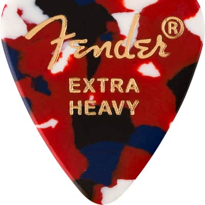 Fender 351 Classic Celluloid Guitar Picks- CONFETTI, EXTRA HEAVY, 12-Pack image 2