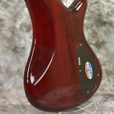 Left Handed 2006 SCHECTER Elite-4 NT Bass Guitar - Cherry QMT image 17
