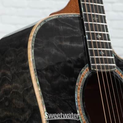 B.C. Rich Prophecy Series Acoustic Cutaway Acoustic-electric Guitar - Smoke Black Quilt (BCRACSmBkd1) image 4