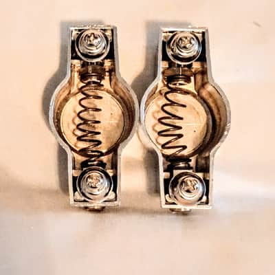 CB 700 VINTAGE WRISTWATCH SNARE DRUM LUGS PAIR-CHROME-FREE SHIP TO C-USA! image 5