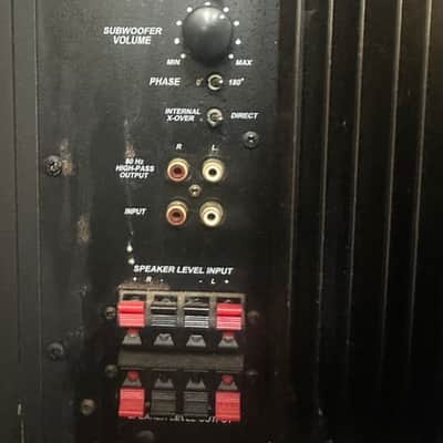 Carvin / Velodyne sound system CT-80, 230, 232 early 2000's - black, padded enclosures image 14