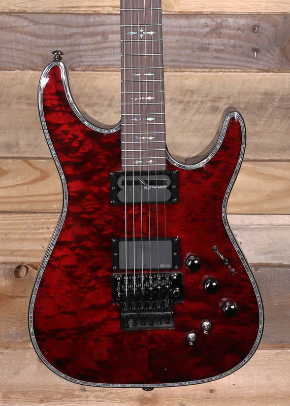 Schecter Hellraiser C-1 FR S Electric Guitar Black Cherry image 1