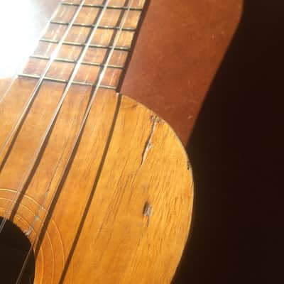 Manuel Nunes Soprano Ukulele circa 1915 flamed golden koa image 8