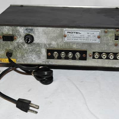 Rotel RA-110A Amplifier #515a3 oct25 1974 - metal image 4