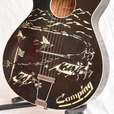 Framus Camping 5/3 – 1958 German Vintage Parlor Wander Guitar / Gitarre image 2