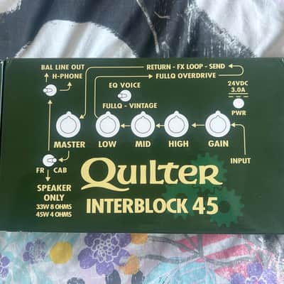 Quilter Interblock 45 45-Watt Guitar Head Pedal 2018 - Black image 3