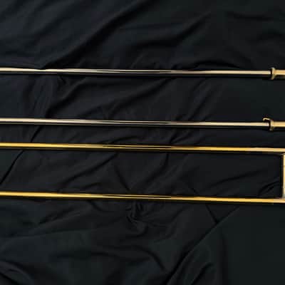 Bach 42BO Stradivarius Series Tenor Trombone with Open Wrap F Attachment Standard Rotor Valve - Clear Lacquered Brass image 10