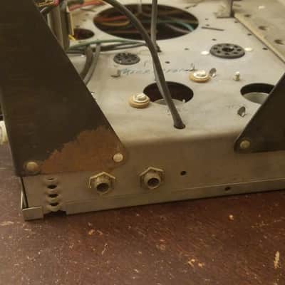 Voice of Music Stereo Tube Preamp Mono Amp 12AX7 Project 6L6 6E5 Guitar 1960 Steel image 2