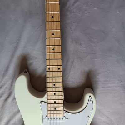 Stratocaster Style Electric Guitar, Custom White on White image 5