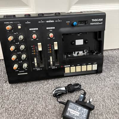 (Rare) TASCAM Porta 02 Ministudio 4-Track Cassette Recorder 2000s - black (custom pitch modded) image 2