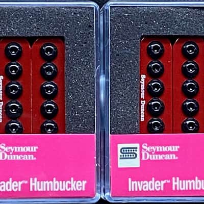 Seymour Duncan Invader 6 String Humbucker Pickup Set In RED SH-8b & SH-8n Neck & Bridge image 2