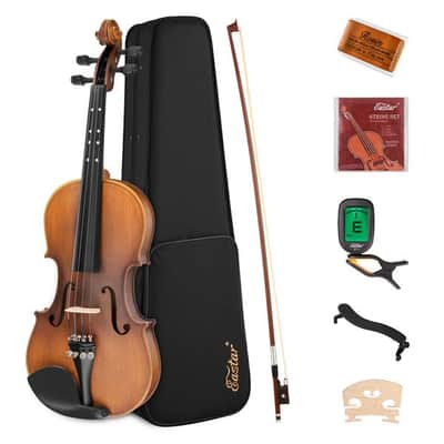 4/4 Violin Set Bundle Full Kit with Hard Case and Accessories image 3
