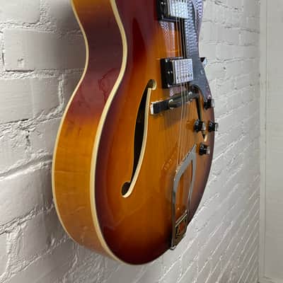 Hagstrom HJ800 Jazz Hollow Body - Cherry Sunburst image 5