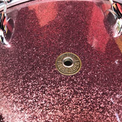 Quiet Riot - Frankie Banali's 1970s Gretsch Burgundy Sparkle "Bonham" 14/16/18/26 AUTHENTICATED image 5