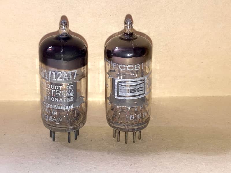 Mullard Blackburn 12AT7 ECC81 Tubes, Matched Pair, Tested image 1