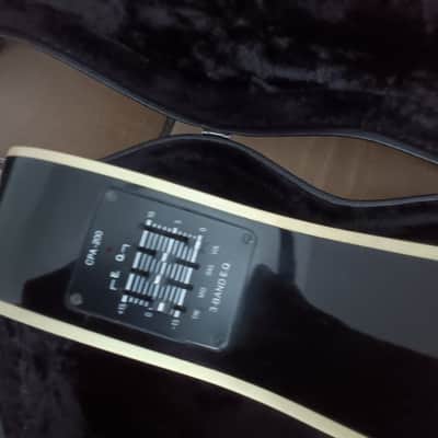1980's Black  Kramer Danny Ferrington Acoustic / Electric guitar /Gator Case image 7