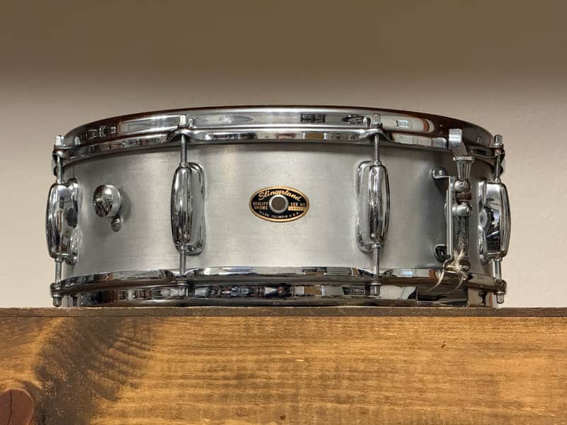 Slingerland No. 140 Student Model 5x14" 8-Lug Aluminum Snare Drum with Rapid Strainer