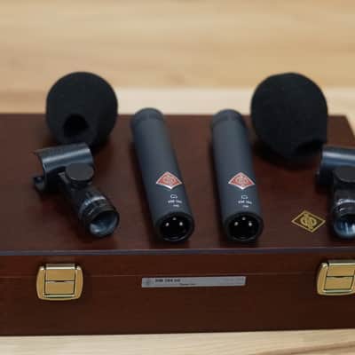 Neumann KM184 Stereo Set in Matte Black Small Diaphragm Condenser Microphones image 1