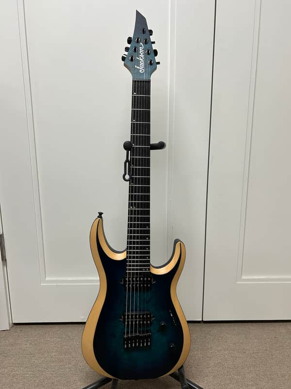 Jackson Pro Plus Series DK Modern MDK7P HT 7 String Electric Guitar- Chlorine Burst image 1