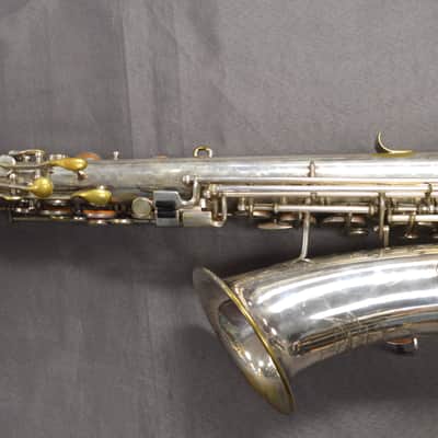 1953 Elkhart "The Buescher" Vintage Alto Sax -Silver Plate image 7