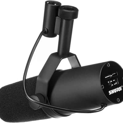 Shure SM7B Vocal Microphone with Cloud Microphones Cloudlifter CL-1 Mic Activator and Extra 10' XLR Cable Bundle image 3