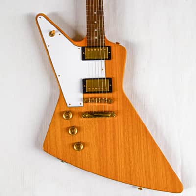 Epiphone '58 Korina Explorer Left-Handed (DEMO, Neck Repair)- Aged Natural image 1