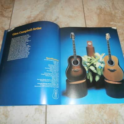 Vintage 1980 Ovation Acoustic/Acoustic Electric Guitar Catalog! Rare Original Case Candy, Paperwork! image 6