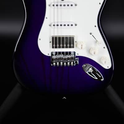 Suhr Classic S Roasted Flame Maple HSS - Trans Purple Burst image 2