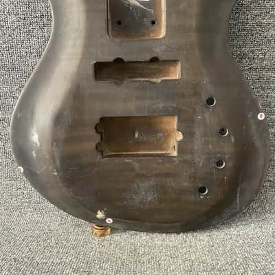 Veneer Tiger Maple Top Solid Basswood Bass Body image 18