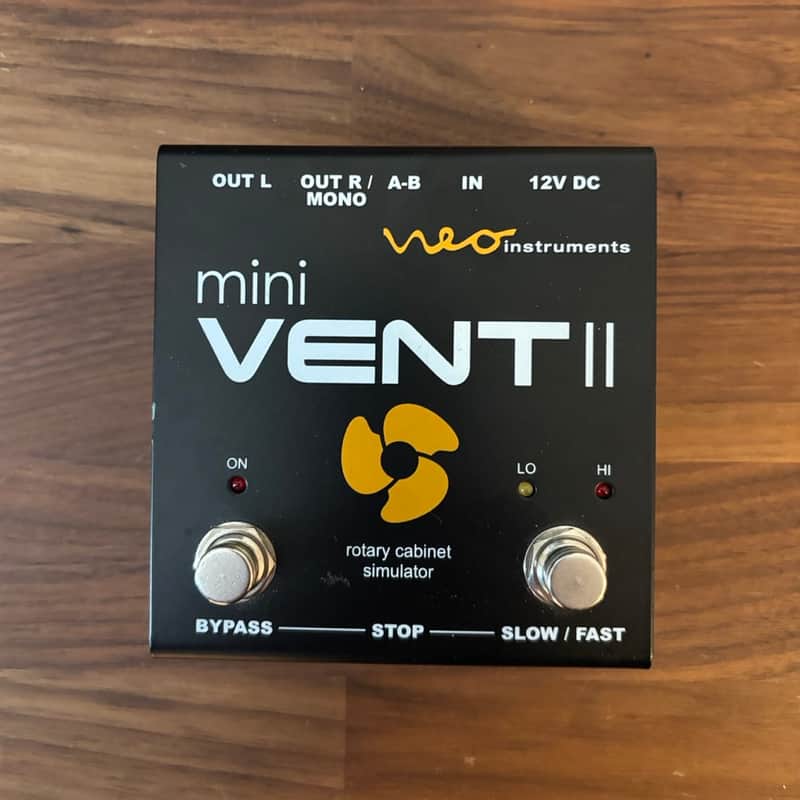 Neo Instruments Mini Vent II Rotary Speaker Cab Simulator Pedal 2010s - Black image 1