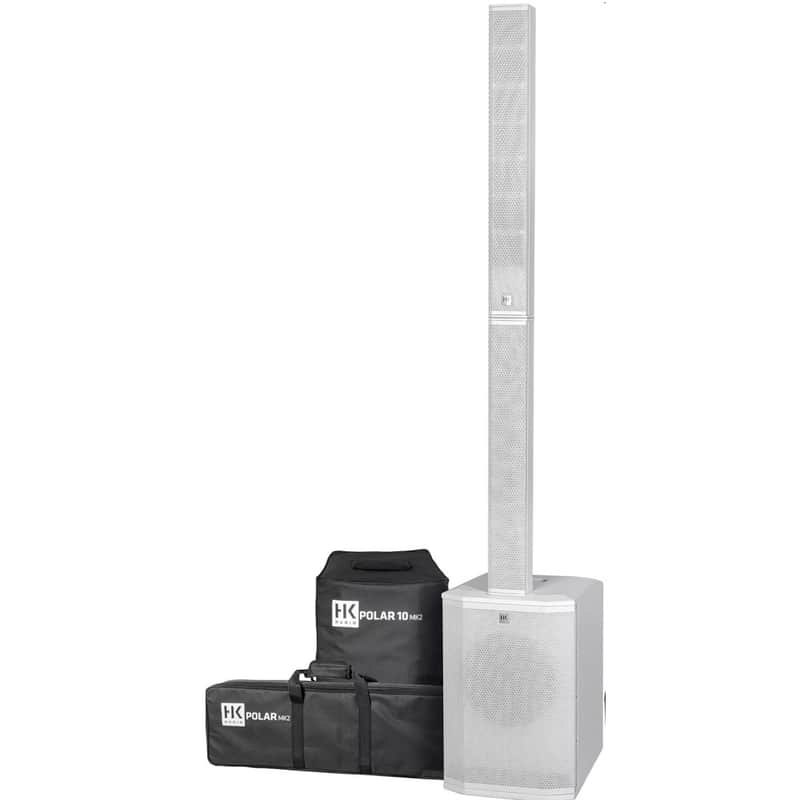 HK AUDIO POLAR 10-MK2-W White 2000w Peak Active Bluetooth Line Array PA System image 1