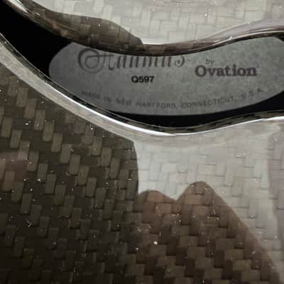 Ovation Adamas Q-597 - Black Carbon Fibre image 5