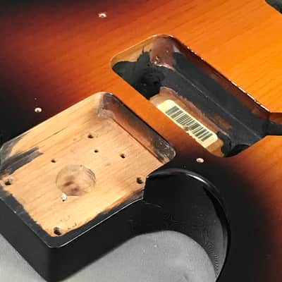 LEFTY Fender Telecaster Left Tele Sunburst Solid Alder Guitar Body Aged Relic 4.9 lb image 5