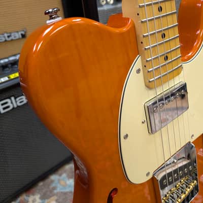 G&L Tribute Series ASAT Classic Bluesboy Semi-Hollow with Maple Fretboard 2026 - Clear Orange image 8