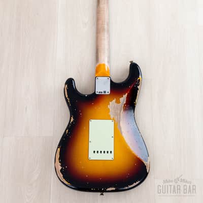 2024 Fender Custom Shop Alley Cat Stratocaster Heavy Relic SSH Superstrat Sunburst w/ Case, CoA image 3