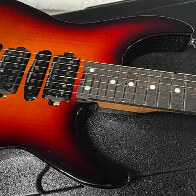 NEW ! Jackson Custom Shop Dinky HSH - Roasted Maple Neck & Ebony Fretboard - DK - Sunburst - Authorized Dealer - 8.1 lbs - G06693 image 2