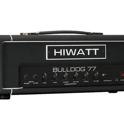 Hiwatt Bulldog 77 Head 100W Bass Amplifier Head, Black image 3