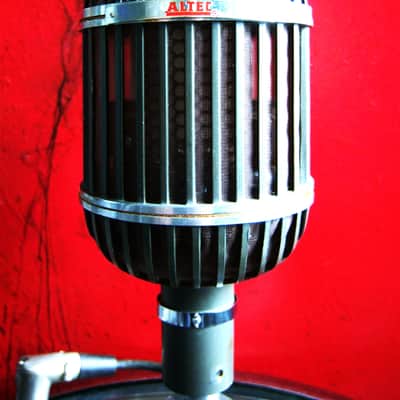 Vintage 1950's Altec 639A ribbon / dynamic cardioid microphone w Altec 24A stand image 4