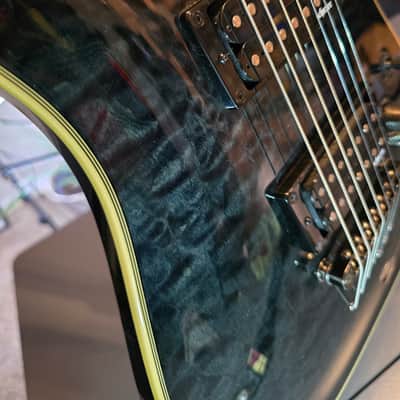 Schecter Omen Extreme-7 2010 - Present - See-Thru Black image 8
