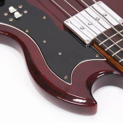 1973 Teisco Del Rey Vintage Lawsuit Era MIJ Gibson EB-3 SG Electric Bass Guitar Copy – ’70s UnBranded Global Made in Japan EB3 Short Scale Bass w/ OSSC image 7