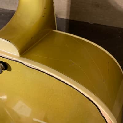 Gibson Epiphone ES 175 Premium Relic Hollow Body Jazz Box Gibson Gold Top Gold Nitro Repaint image 17